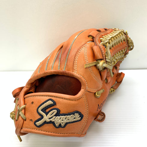 久保田スラッガー KUBOTA SLUGGER KSN-MS-1 軟式 大人 一般 内野手用 グローブ グラブ 右投げ 中古品 野球 9988