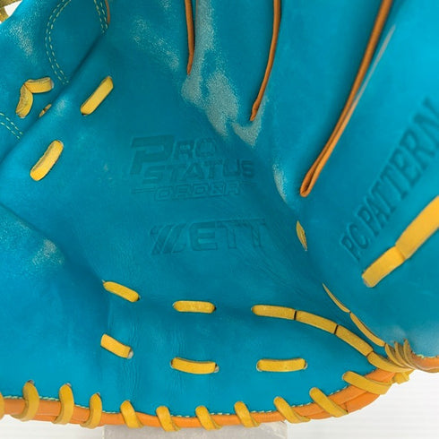 中古品 ゼット ZETT プロステイタス オーダー 軟式 投手用グローブ BRGPRO 刺繍入り 3912