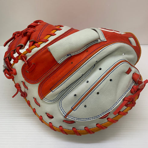 久保田スラッガー KUBOTA SLUGGER 硬式 大人 一般 キャッチャーミット 捕手 グローブ グラブ 右投げ 中古品 箱・グローブ袋付き 野球 6735