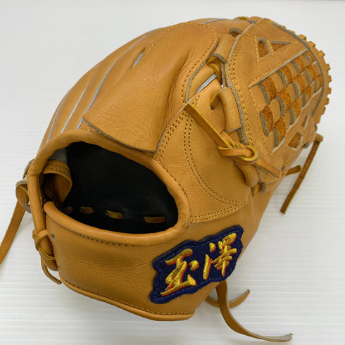 玉澤 TAMAZAWA タマザワ 軟式 大人 一般 投手用 グローブ ピッチャー グラブ 右投げ 10-2KH 中古品 野球 7096