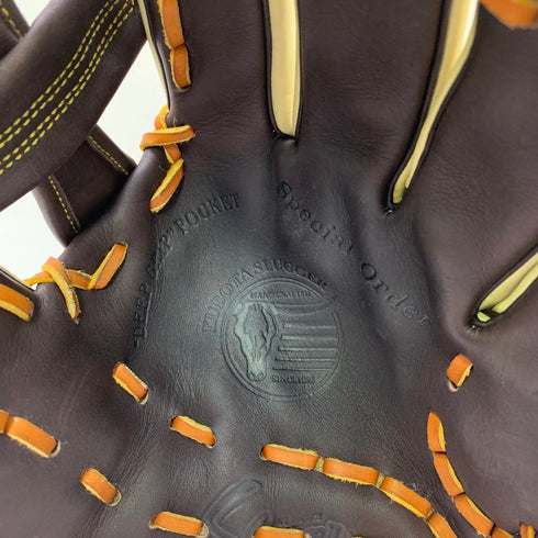 久保田スラッガー KUBOTA SLUGGER 軟式 大人 一般 内野手用 グローブ グラブ 右投げ オーダー 中古品 野球 9299