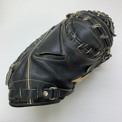 ミズノ MIZUNO グローバルエリート 軟式 大人 一般 キャッチャーミット 捕手 グローブ グラブ 右投げ 1AJCR12300 中古品 グローブ袋付き 野球 8267