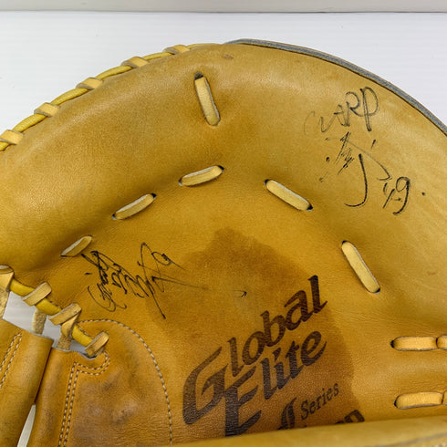 ミズノ MIZUNO グローバルエリート Global Elite HG10 硬式 大人 一般 キャッチャーミット 捕手 グローブ グラブ 右投げ 中古品 野球 9361