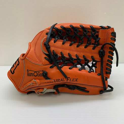 ハイゴールド HI-GOLD プロフェッショナル 硬式 大人 一般 外野手用 グローブ グラブ 右投げ オーダー 中古品 野球 8293
