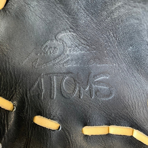 中古品 アトムズ ATOMS 軟式 オーダー 内野手用グローブ 指リング 刺繍有り 5125
