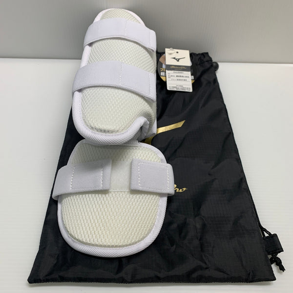 ミズノ MIZUNO フットガード フリー/左足右打者用 ホワイト 高校野球ルール対応 1DJLG50001 H-4371