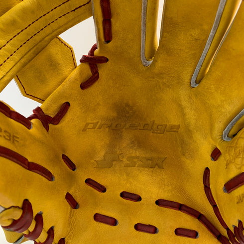 エスエスケイ SSK プロエッジ 硬式 大人 一般 内野手用 グローブ グラブ 右投げ PEK84423F 中古品 グローブ袋付き 野球 6439