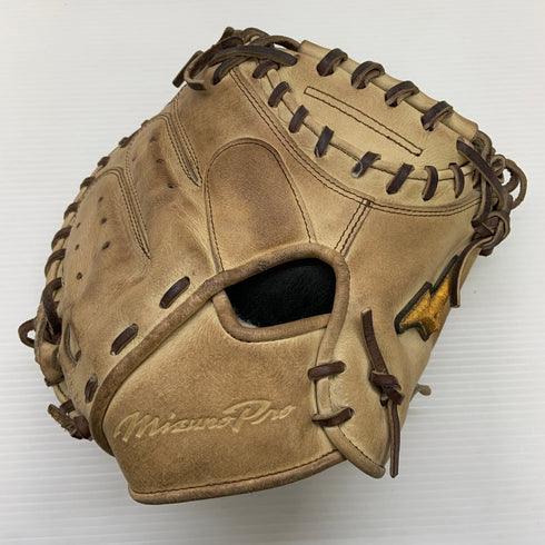 ミズノ MIZUNO ミズノプロ 軟式 大人 一般 キャッチャーミット 捕手 グローブ グラブ 右投げ 1AJCR27200 中古品 グローブ袋付き 野球 7279
