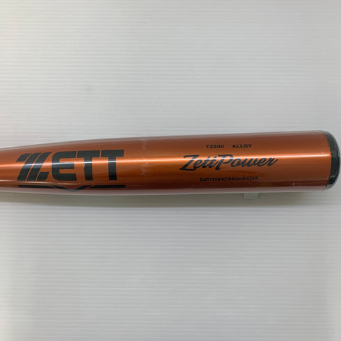 ゼット ZETT ゼットパワー 硬式 大人 一般 金属製バット BAT11384C ミドルバランス 野球 6970