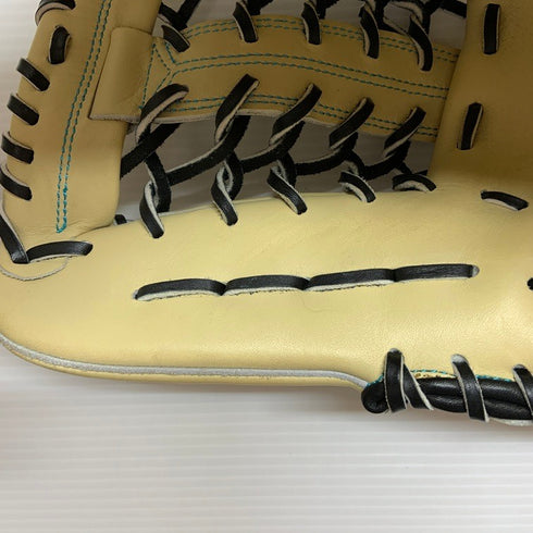 中古品 アシックス GOLDSTAGE I-PRO 軟式 外野手用グローブ 小指紐抜け 4647