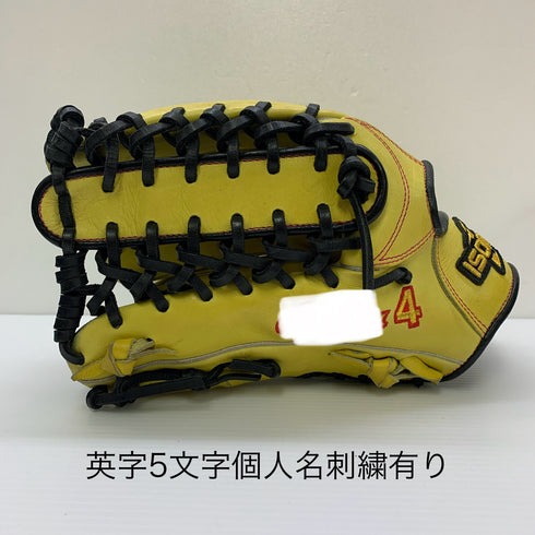 イソノ ISONO 硬式 大人 一般 外野手用 グローブ グラブ 左投げ 中古品 グローブ袋付き 野球 8265