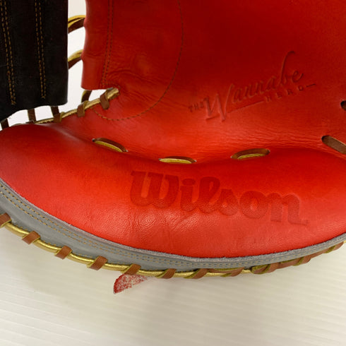 ウィルソン Wilson ワナビーヒーロー 軟式 大人 一般 キャッチャーミット 捕手 グローブ グラブ 右投げ 中古品 野球 6821