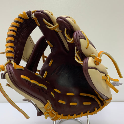 ミズノ MIZUNO ミズノプロ mizunopro HAGAJAPAN 軟式 大人 一般 内野手用 グローブ グラブ 右投げ オーダー 中古品 箱・グローブ袋付き 野球 1112