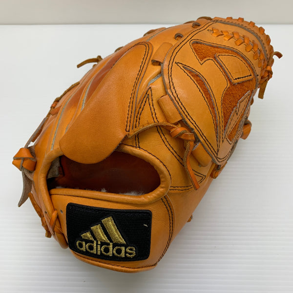 アディダス adidas 硬式 大人 一般 投手用 グローブ ピッチャー グラブ 右投げ DMT90 中古品 グローブ袋付き 野球 8283