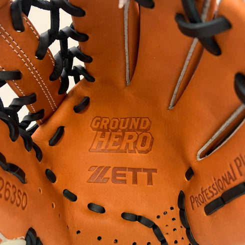 ゼット ZETT グランドヒーロー 少年軟式 子ども オールラウンド グローブ グラブ 右投げ BJG76263S0 タグ付き 野球 8078
