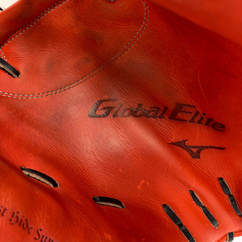 ミズノ MIZUNO グローバルエリート 軟式 大人 一般 キャッチャーミット 捕手 グローブ グラブ 右投げ 中古品 野球 7386