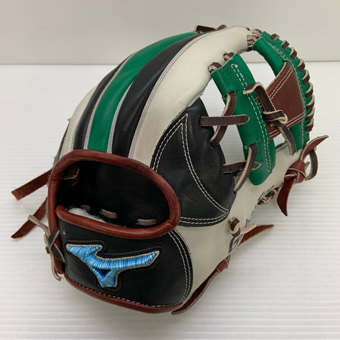 ミズノ MIZUNO グローバルエリート 軟式 大人 一般 内野手用 グローブ グラブ 右投げ オーダー 中古品 グローブ袋付き 野球 7474