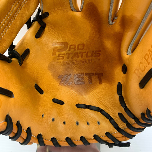 ゼット ZETT プロステイタス PROSTATUS BRGPRO 硬式 大人 一般 内野手用 グローブ グラブ 右投げ オーダー 中古品 グローブ袋付き 野球 9772