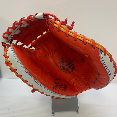 久保田スラッガー KUBOTA SLUGGER 硬式 大人 一般 キャッチャーミット 捕手 グローブ グラブ 右投げ 中古品 箱・グローブ袋付き 野球 6735