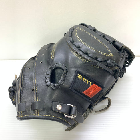 ゼット ZETT L-27 軟式 大人 一般 キャッチャーミット 捕手 グローブ グラブ 右投げ オーダー 中古品 野球 9710