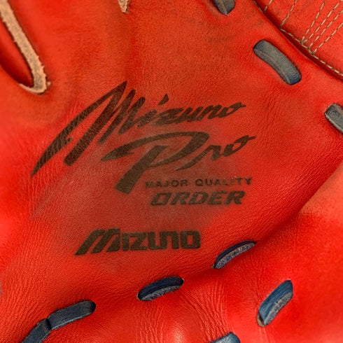 中古品 ミズノ MIZUNO ミズノプロ 軟式 投手用オーダーグローブ 左投げ 刺繡有り 5102