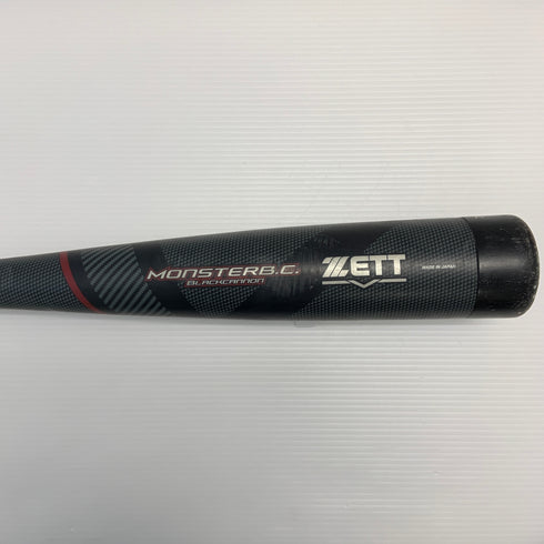 ゼット ZETT ブラックキャノン MONSTERB.C. 軟式 大人 一般 FRP製バット BCT31384 ミドルバランス 中古 野球 7948