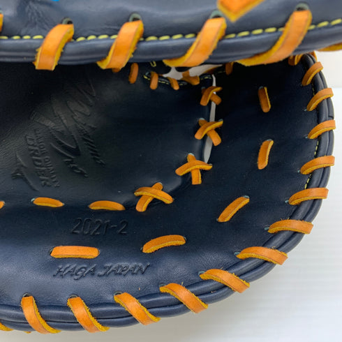 ミズノ MIZUNO ミズノプロ mizunopro HAGAJAPAN 軟式 大人 一般 ファーストミット 一塁手 グローブ グラブ 右投げ オーダー 中古品 グローブ袋付き 野球 8475