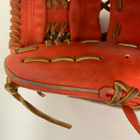ハイゴールド HI-GOLD 硬式 大人 一般 内野手用 グローブ グラブ 右投げ 中古品 刺繡入り 野球 9594
