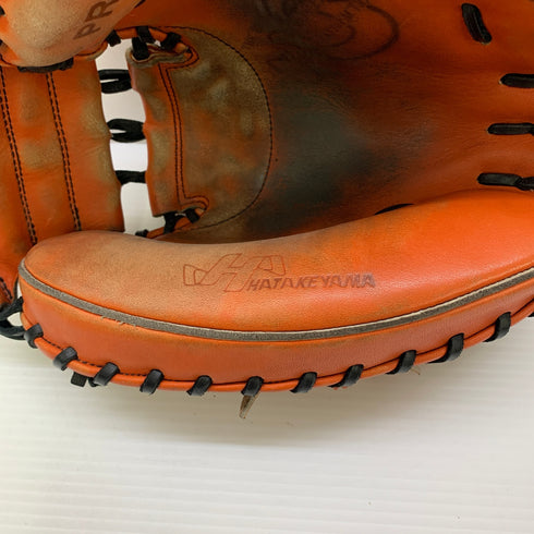 ハタケヤマ HATAKEYAMA PRO-M8 硬式 大人 一般 キャッチャーミット 捕手 グローブ グラブ 右投げ オーダー 中古品 野球 1080