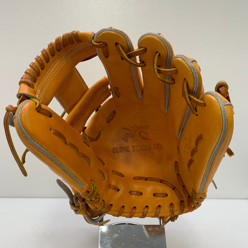 リュウ RYU 硬式 大人 一般 内野手用 グローブ グラブ 右投げ 中古品 グローブ袋付き 野球 6017