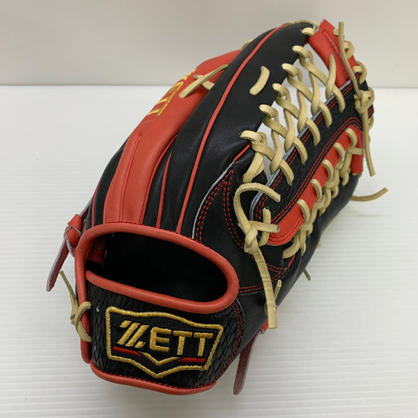 ゼット ZETT プロステイタス 軟式 大人 一般 外野手用 グローブ グラブ 右投げ BRGB32547 中古品 グローブ袋付き 野球 6181