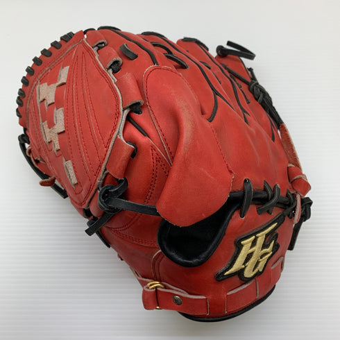 ハイゴールド HI-GOLD プロフェッショナル 硬式 大人 一般 投手用 グローブ ピッチャー グラブ 右投げ オーダー 中古品 野球 8439