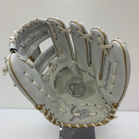 久保田スラッガー KUBOTA SLUGGER 硬式 大人 一般 内野手用 グローブ グラブ 右投げ 中古品 グローブ袋付き 野球 6738