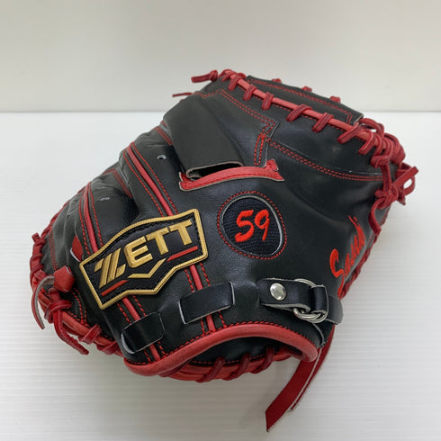 ゼット ZETT プロステイタス 硬式 大人 一般 キャッチャーミット 捕手 グローブ グラブ 右投げ 中古品 グローブ袋付き 野球 6005