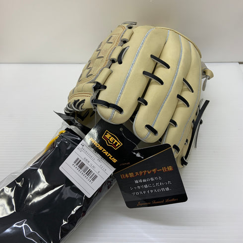 ゼット ZETT プロステイタス 軟式 大人 一般 内野手用 グローブ グラブ 右投げ BRGB30561G タグ付き グローブ袋付き 野球 6383
