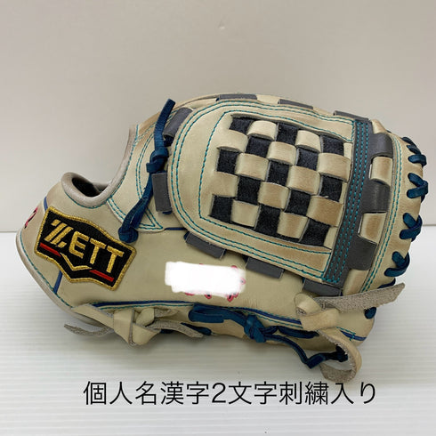ゼット ZETT プロステイタス オーダー 軟式 大人 一般 内野手用 グローブ グラブ 右投げ BRGPRO 中古品 野球 7094