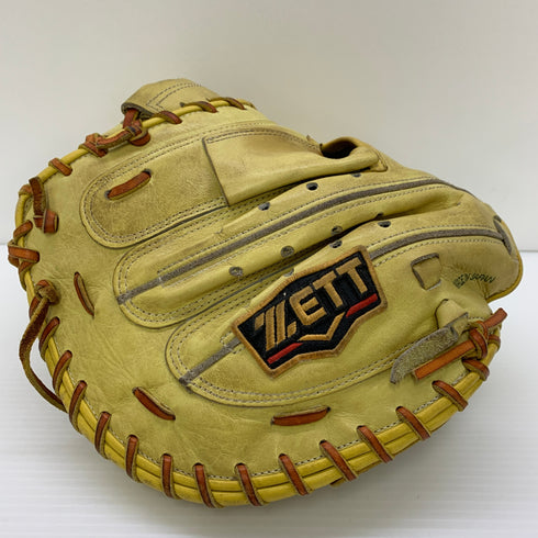 ゼット ZETT プロステイタス 硬式 大人 一般 キャッチャーミット 捕手 グローブ グラブ 右投げ 中古品 野球 5908