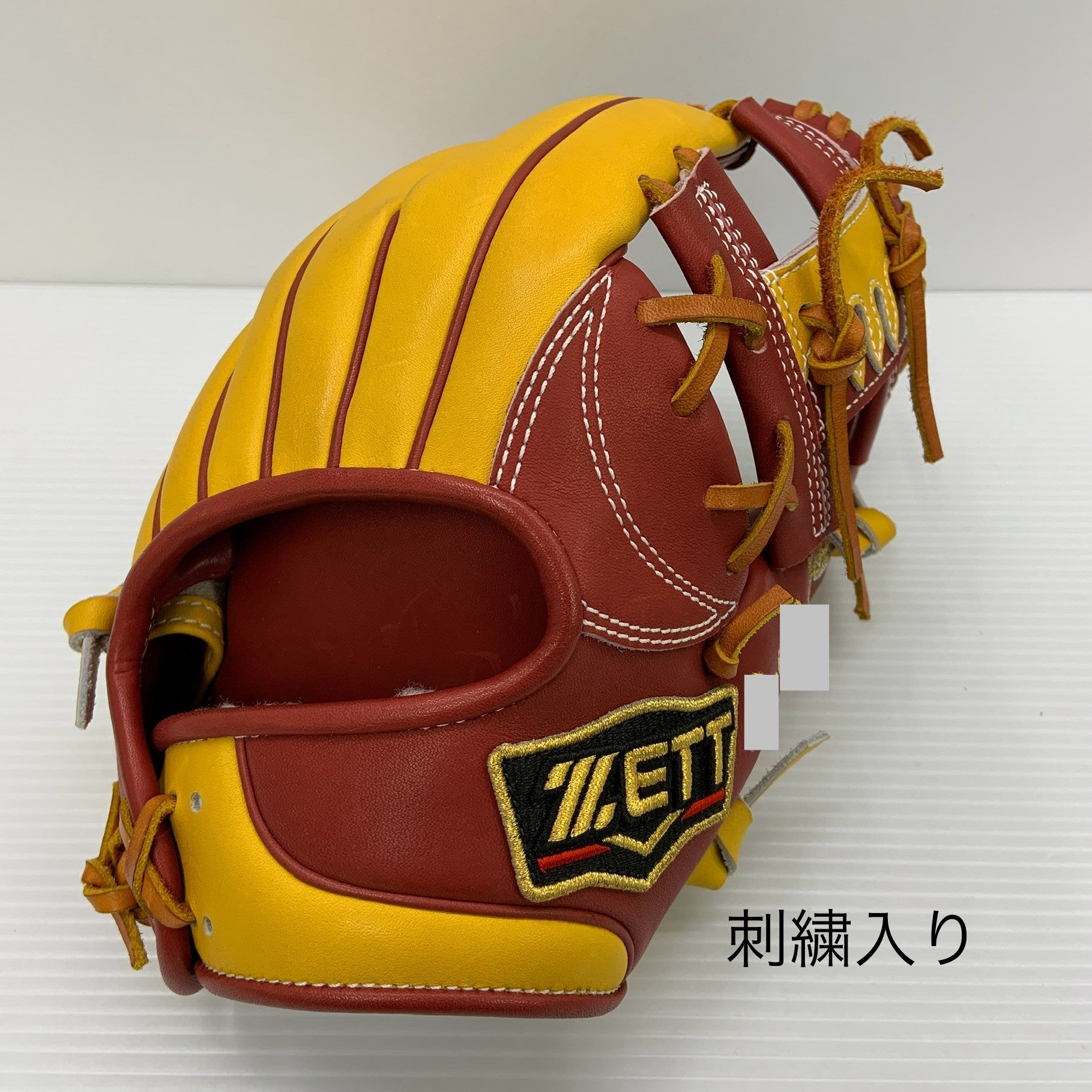 中古品 ゼット ZETT プロステイタス  オーダー 軟式 内野手用グローブ BRGPRO 今宮型 刺繍入り 4040 中古品 ゼット ZETT プロステイタス オーダー 軟式 内野手用